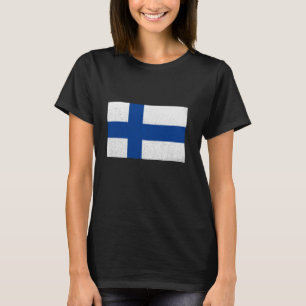 Camiseta Bandera de Finlandia Vintage Orgullo Finlandés Raí
