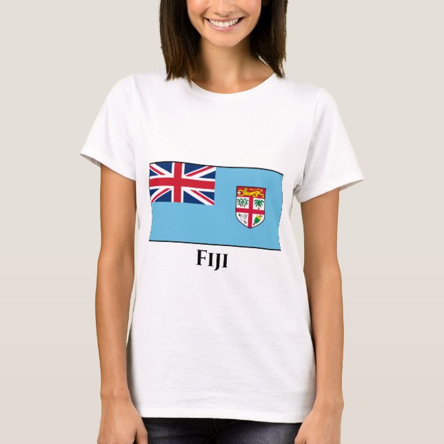Camiseta Bandera de Fiyi (Anverso)