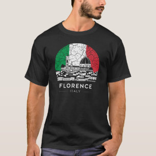 Camiseta Bandera de Florencia City Italia