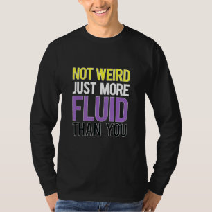 Camiseta Bandera de fluidos de género Enby Genderqueer No B