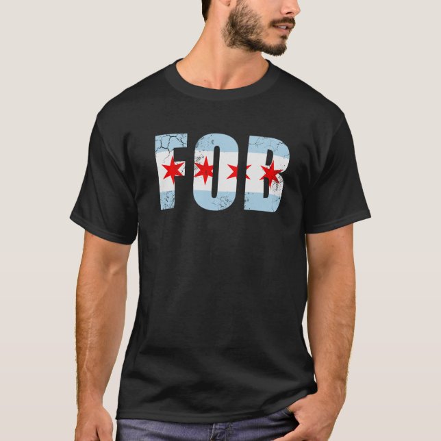 Camiseta Bandera de FOB Chicago (Anverso)