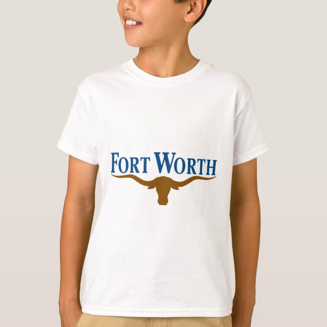 Camiseta Bandera de Fort Worth (Texas) (Anverso)