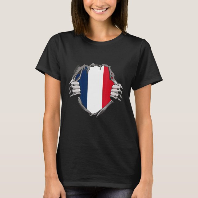 Camiseta Bandera de Francia (Anverso)