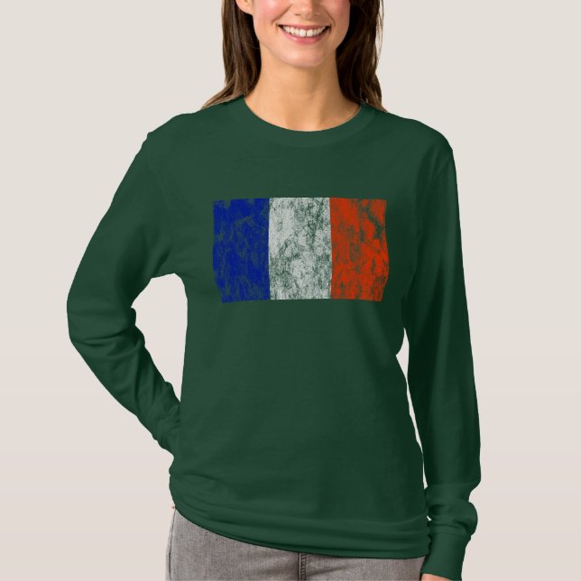 Camiseta bandera de francia (Anverso)