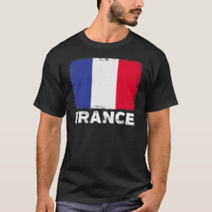 Camiseta Bandera de Francia apoya a mujeres francesas