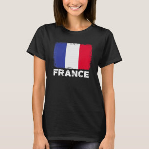 Camiseta Bandera de Francia apoya a mujeres francesas