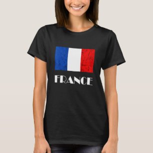 Camiseta Bandera de Francia Bandera Francesa Rota Orgullo f