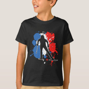Camiseta Bandera de Francia: Biatlón francés