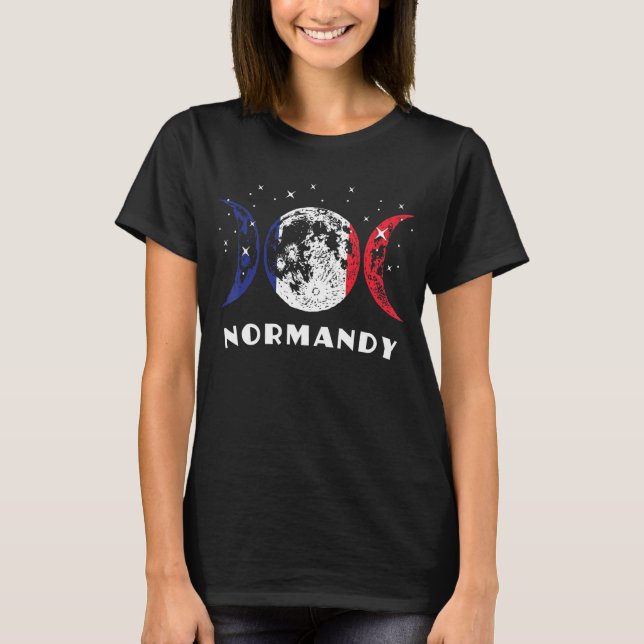 Camiseta Bandera de Francia Ciudad Normandía (Anverso)
