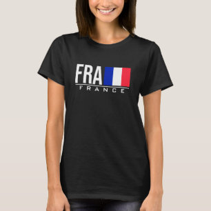 Camiseta Bandera de Francia Código de País Internacional Fr