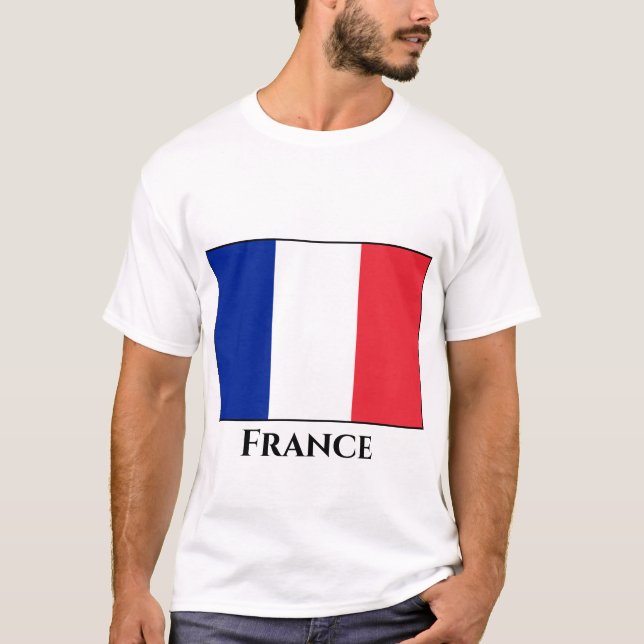 Camiseta Bandera de Francia (francesa) (Anverso)
