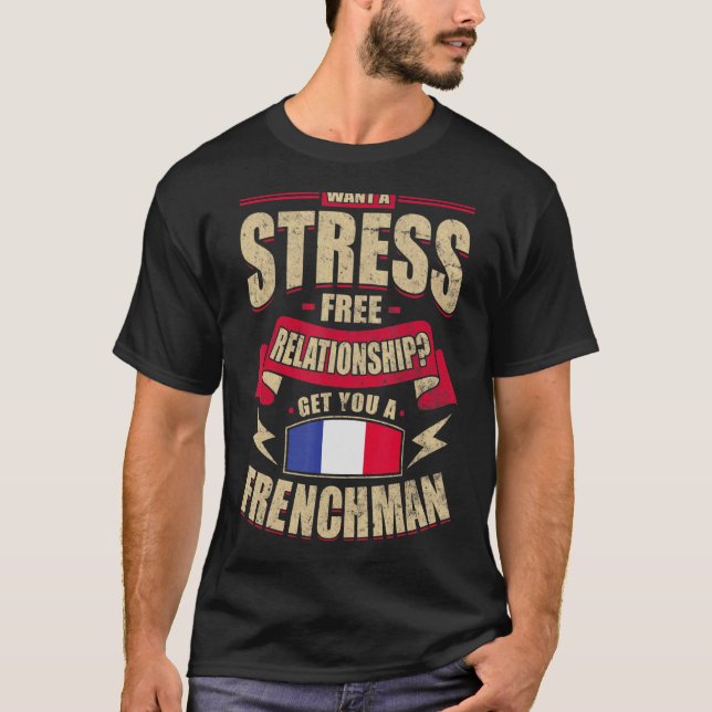 Camiseta Bandera de Francia Orgullosos Franceses Hombres y  (Anverso)
