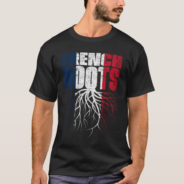 Camiseta Bandera de Francia Patrimonio de Francia (Anverso)