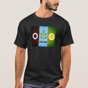 Camiseta Bandera de Fresno, California