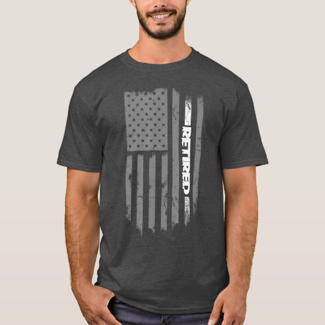 Camiseta Bandera de funcionario correccional retirado Améri (Anverso)