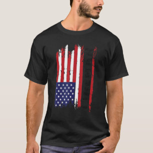 Camiseta Bandera de Fútbol Americana de USA Lineman 4 de ju