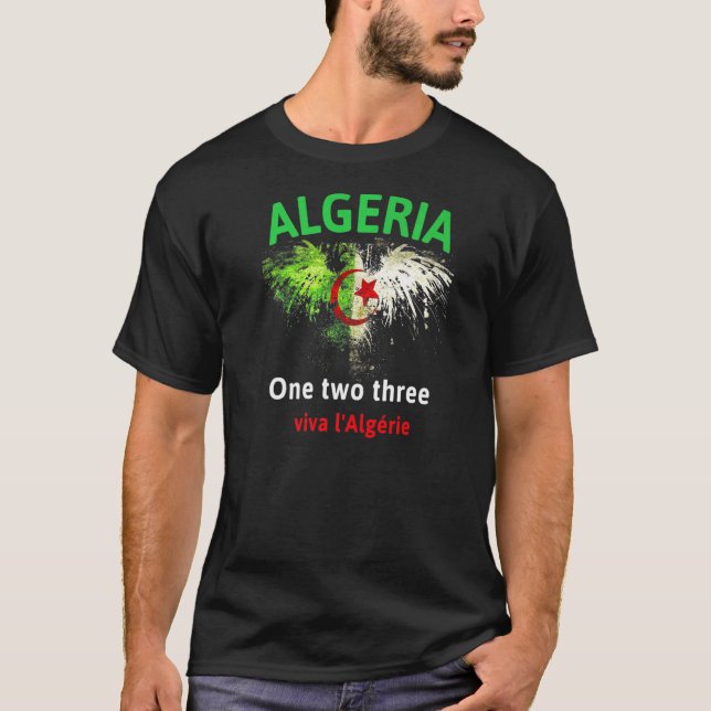Camiseta Bandera de fútbol argelina (Anverso)