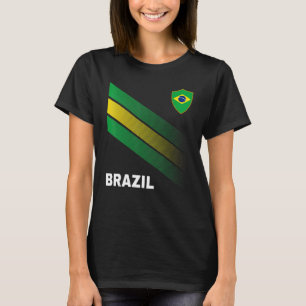Camiseta Bandera De Fútbol Brasil Para Hombres De Fútbol Ni
