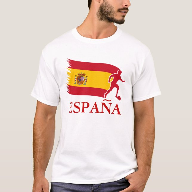 Camiseta Bandera de fútbol de España (Anverso)