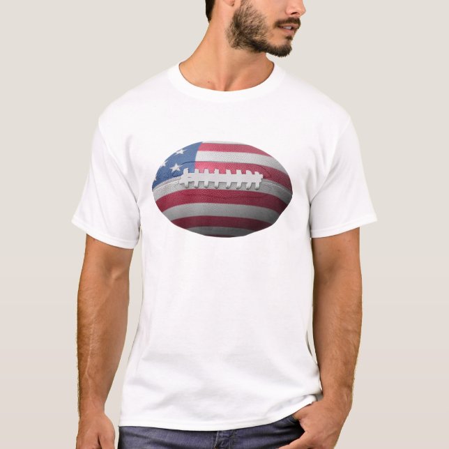 Camiseta Bandera de Fútbol de Estados Unidos (Anverso)