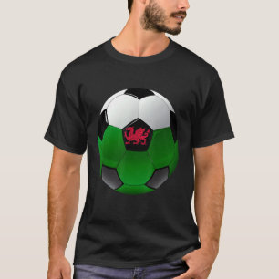 Camiseta Bandera de Fútbol de Gales Niños Chicas