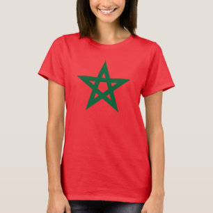 Camiseta Bandera de fútbol de Marruecos