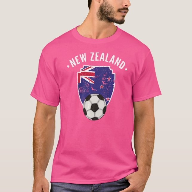 Camiseta Bandera de fútbol de Nueva Zelanda (Anverso)