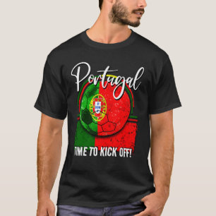 Camiseta Bandera de fútbol de Portugal, pelota de fútbol