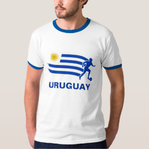 Camiseta Bandera de fútbol de Uruguay