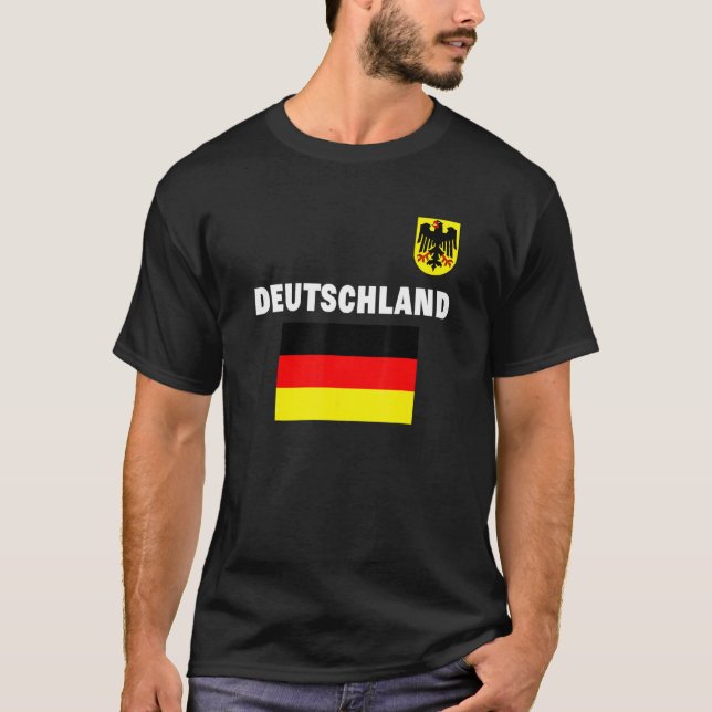 Camiseta Bandera de Fútbol Deutschland Alemania Banderas To (Anverso)