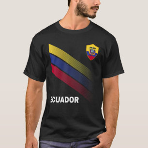 Camiseta Bandera De Fútbol Ecuador Para Hombres Amante De F