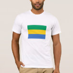 Camiseta Bandera de Gabón<br><div class="desc">Bandera patriótica de Gabón.</div>