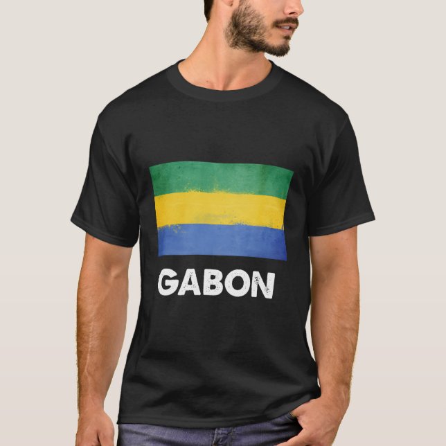 Camiseta Bandera de Gabón (Anverso)
