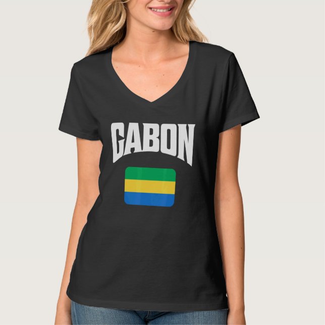 Camiseta Bandera de Gabón (Anverso)
