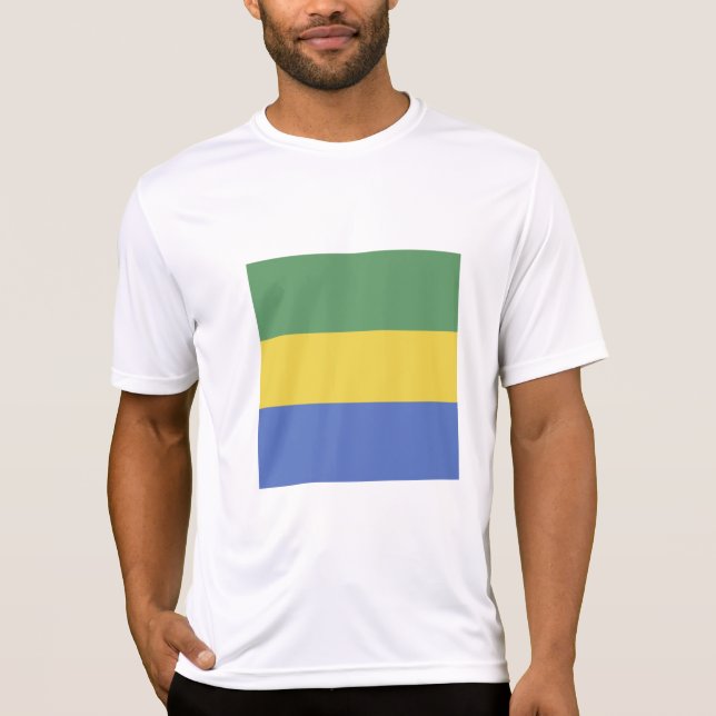 Camiseta Bandera de Gabón (Anverso)