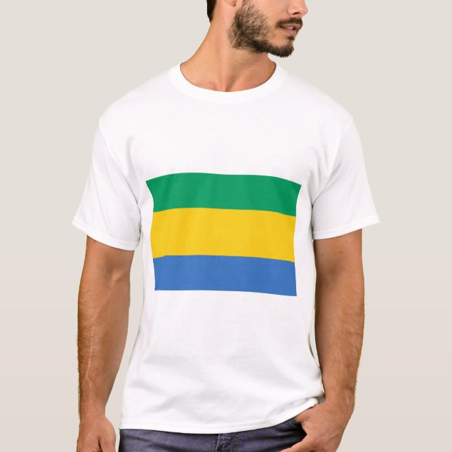 Camiseta Bandera de Gabón (Anverso)