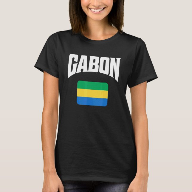 Camiseta Bandera de Gabón (Anverso)