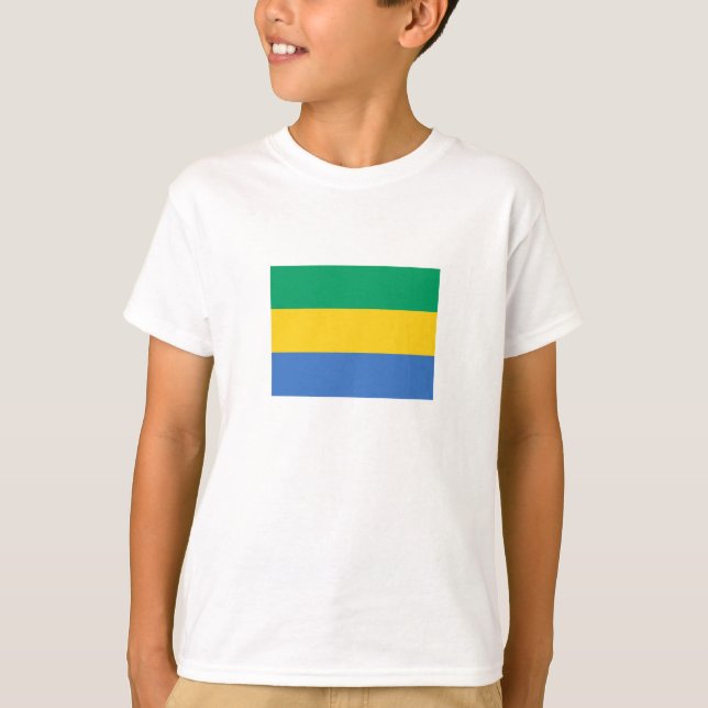 Camiseta Bandera de Gabón (Anverso)