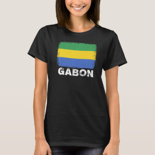 Camiseta Bandera de Gabón apoya a hombres gaboneses