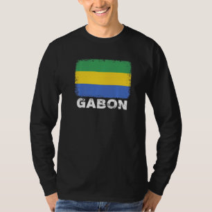 Camiseta Bandera de Gabón apoya a hombres gaboneses