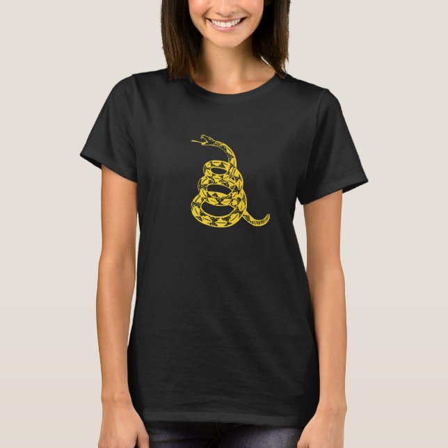 Camiseta Bandera de Gadsden del tigre de Patriota Estadouni (Anverso)