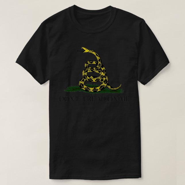 Camiseta Bandera de Gadsden No me pisoteen los libertarios  (Diseño del anverso)