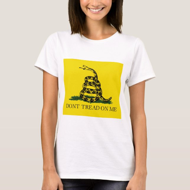 Camiseta Bandera de Gadsden (no me toques) (bandera de serp (Anverso)