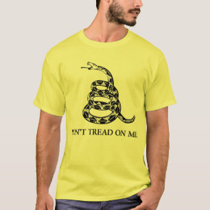 Camiseta bandera de Gadsden - no pise en mí