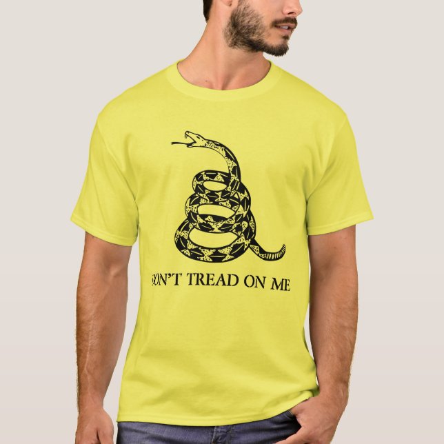 Camiseta bandera de Gadsden - no pise en mí (Anverso)