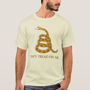 Camiseta bandera de Gadsden - no pise en mí