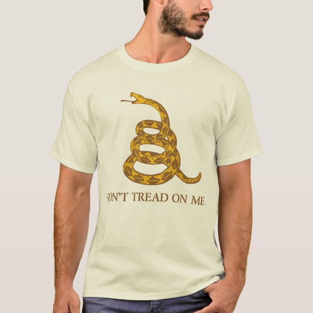 Camiseta bandera de Gadsden - no pise en mí (Anverso)