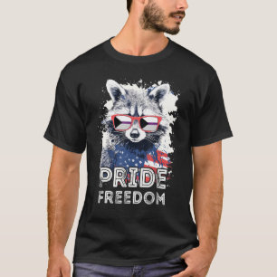 Camiseta Bandera de gafas de sol deisexuales de la libertad