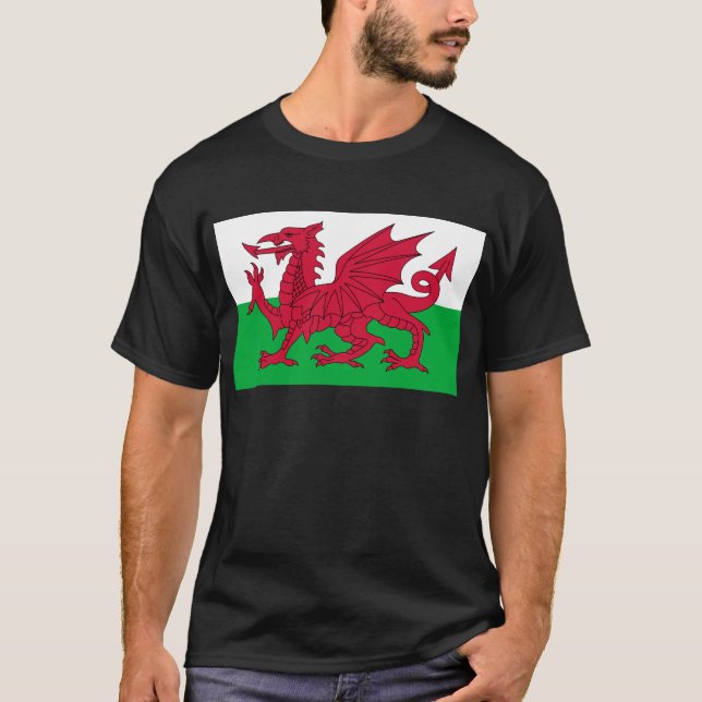 Camiseta bandera de Gales (Anverso)
