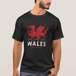 Camiseta Bandera de Gales Dragón galés Baner Cymru Am Byshm